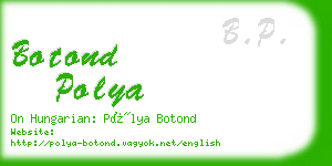 botond polya business card